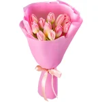 Букет из 11 розовых тюльпанов